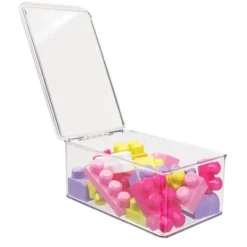 MDesign Plastic Stackable Toy Storage Bin Box With Lid, 5" High, 2 Pack -IRIS Storage Deals Store GUEST b2257827 e987 4374 84bc a2b7cda4959b