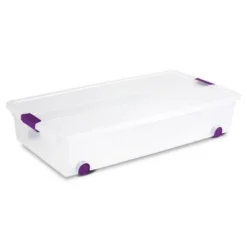 Sterilite 17611704 60 Quart ClearView Latch Lid Wheeled Underbed Box -IRIS Storage Deals Store GUEST b268af92 466b 42af a834 465a665fe409