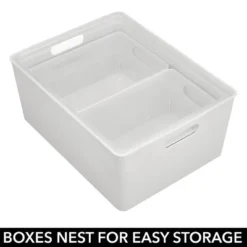 MDesign Plastic Home Storage Organizer Box, Set Of 3 -IRIS Storage Deals Store GUEST b31fd2d3 5835 4f0e a948 017446710489