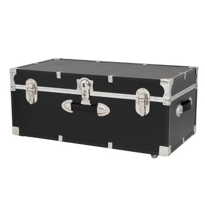 Seward Rover 30" Trunk With Wheels And Lock Black 1 Seward Rover 30" Trunk With Wheels And Lock Black