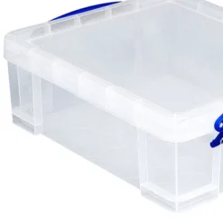 Really Useful Box Stackable 8.1 Liter Plastic Storage Container Bin With Snap Lid & Built-In Clip Lock Handles For Home & Office Organization (4 Pack) -IRIS Storage Deals Store GUEST b37e5787 bbcf 4c4a 930e adb54d1a9062
