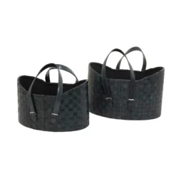 Set Of 2 Storage Baskets Black - Olivia & May -IRIS Storage Deals Store GUEST b40d9c28 365f 48df 98a3 f73740505d8d