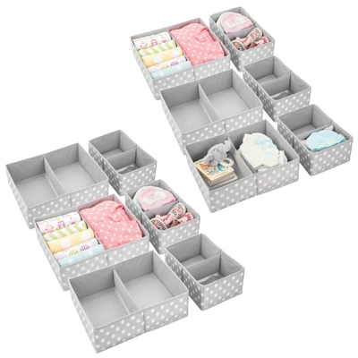 MDesign Fabric Dresser Drawer/Closet Storage Organizer, Set Of 12 9 MDesign Fabric Dresser Drawer/Closet Storage Organizer, Set Of 12 - Image 9