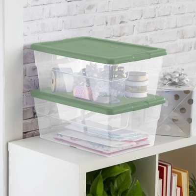 Sterilite Multipurpose 16 Quart Clear Plastic Storage Tote Container Bins With Opaque Lids For Home And Office Organization, (36 Pack) 4 Sterilite Multipurpose 16 Quart Clear Plastic Storage Tote Container Bins With Opaque Lids For Home And Office Organization, (36 Pack) - Image 4