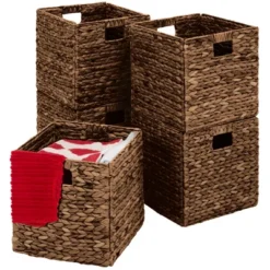 Best Choice Products 12x12in Hyacinth Baskets, Set Of 5 Multipurpose Collapsible Organizers W/ Inserts 18 Best Choice Products 12x12in Hyacinth Baskets, Set Of 5 Multipurpose Collapsible Organizers W/ Inserts -IRIS Storage Deals Store GUEST b7bcbcf7 2756 40d7 aa3b 7b5b9cdd1a47