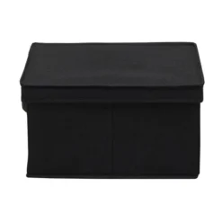 Household Essentials Set Of 2 Large Storage Boxes With Lids Black Linen -IRIS Storage Deals Store GUEST b7d544af 6944 4acb a9ac 9157ba8207c9