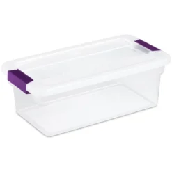 Sterilite 6 Quart Plastic ClearView Multipurpose Stacking Storage Container Tote With Secure Latching Lid For Home And Office Organization -IRIS Storage Deals Store GUEST b7ec71fd ab0b 4450 a024 9e17bb86bdfd