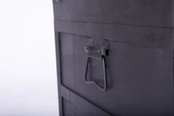 Vintiquewise Antique Style Large Dark Wooden Storage Trunk With Lockable Latch -IRIS Storage Deals Store GUEST b952ed47 e006 48fb a546 34ced08ad39d