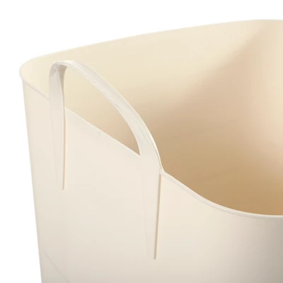 Life Story Tub 25L Tan Tub Basket 6.6 Gal Plastic Storage Tote Bin W/ Carry Handles, Tan (12 Pack) 3 Life Story Tub 25L Tan Tub Basket 6.6 Gal Plastic Storage Tote Bin W/ Carry Handles, Tan (12 Pack) - Image 3