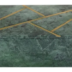 Set Of 3 Marble Box With Gold Linear Lines Green- Olivia & May -IRIS Storage Deals Store GUEST bb20f1ff 8e00 4365 b6e5 8f28953f65e7