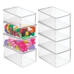 MDesign Plastic Stackable Toy Storage Bin Box With Lid, 8 Pack - Clear 27 MDesign Plastic Stackable Toy Storage Bin Box With Lid, 8 Pack - Clear -IRIS Storage Deals Store GUEST bb25a4d0 7d28 4327 9871 80f1727a9baa