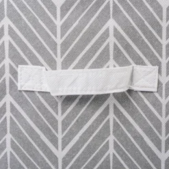 Set Of 4 11" X 11" X 11" Nonwoven Polyester Herringbone Square Storage Cube Gray - Design Imports