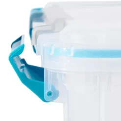 Sterilite 80 Quart Clear Plastic Stackable Storage Container Box Bin With Air Tight Gasket Seal Latching Lid Long Term Organizing Solution, (4 Pack) -IRIS Storage Deals Store GUEST bb82eb7f 58a8 4929 9845 98ed2a048159