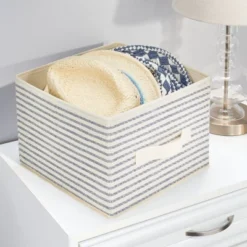 MDesign Soft Fabric Closet Storage Organizer Cube Bin, 4 Pack -IRIS Storage Deals Store GUEST bb83cc76 5cac 4e84 ac02 3784ad8d4520
