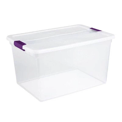 Sterilite 66 Quart Clear Latch Lid Storage Container Tote, 12 Pack, And 15 Quart Clear Latch Lid Storage Container Tote, 12 Pack For Home Organization 1 Sterilite 66 Quart Clear Latch Lid Storage Container Tote, 12 Pack, And 15 Quart Clear Latch Lid Storage Container Tote, 12 Pack For Home Organization