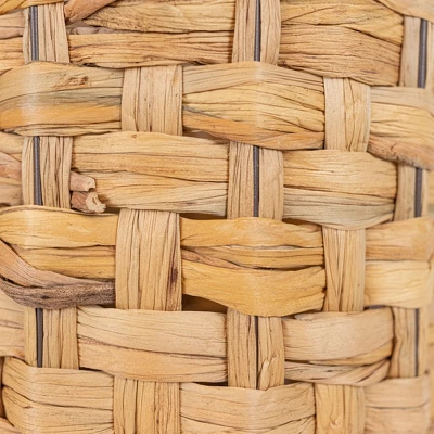 Set Of 2 Hand Woven With Tassel Baskets Water Hyacinth, Metal & Cotton Rope By Foreside Home & Garden 3 Set Of 2 Hand Woven With Tassel Baskets Water Hyacinth, Metal & Cotton Rope By Foreside Home & Garden - Image 3