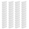 Sterilite 13538608 Narrow Storage Trays With Sturdy Banded Rim And Textured Bottom For Desktop And Drawer Organizing, Clear (48 Pack)