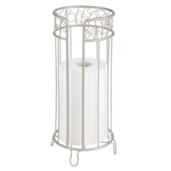 MDesign Decorative Metal Toilet Paper Storage Holder Stand, 3 Rolls -IRIS Storage Deals Store GUEST bc57d586 73b3 44c5 923a ed7ac7bd872f