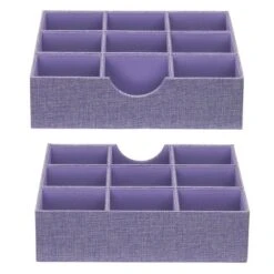 Household Essentials Set Of 2 9-Section Drawer Trays Iris Heather -IRIS Storage Deals Store GUEST bc8f3b6c 88bc 48f9 8fe0 417510b8a35d