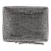 Design Imports Set Of 2 M Antique White Chicken Wire Gingham Check Liner Baskets Black/White