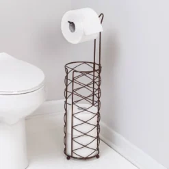Honey-Can-Do Freestanding Toilet Paper Holder Oil Rubbed Bronze -IRIS Storage Deals Store GUEST bcac3ae5 f2b6 45e0 8378 5948feed49bd