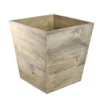 Allstate Floral 13.75" Country Rustic Natural Wood Storage Bin Container