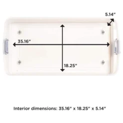 Homz Multipurpose 60 Qt Underbed Secure Latching Clear Plastic Storage Container With Snap-On Lid And Wheels For Home & Office Organization, (2 Pack) -IRIS Storage Deals Store GUEST be52bedb bbde 49cc 97f6 07789a65430a