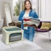 Sorbus Stackable & Foldable Clothes Organizer Storage Bins With Metal Frame