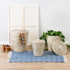 Honey-Can-Do Set Of 3 Nesting Seagrass Snake Charmer's Baskets Natural 9 Honey-Can-Do Set Of 3 Nesting Seagrass Snake Charmer's Baskets Natural -IRIS Storage Deals Store GUEST bf650721 4cec 45dc a55b 96bd4cebf063