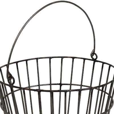Sunnydaze Decor Sunnydaze Rustic Metal Nesting Baskets With Handles For Storage And Decor - 4 Pc 2 Sunnydaze Decor Sunnydaze Rustic Metal Nesting Baskets With Handles For Storage And Decor - 4 Pc - Image 2