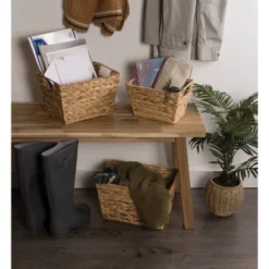 Design Imports Set Of 3 Water Hyacinth Baskets Natural -IRIS Storage Deals Store GUEST c00cef94 13b6 4d29 a485 9d16c1c87060