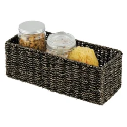 MDesign Natural Woven Bathroom Storage Organizer Basket -IRIS Storage Deals Store GUEST c00e232b 9384 4855 ae9e 5747dc541970