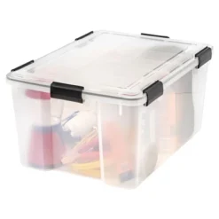 IRIS 62qt WeatherPro Plastic Storage Bin Clear -IRIS Storage Deals Store GUEST c11eac73 050e 4e1f bedf efa366bbdbea