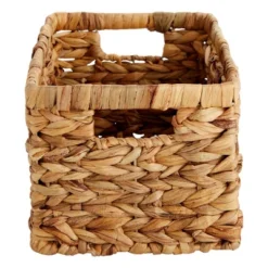 Juvale 2 Pack Small Rectangular Wicker Baskets For Shelves, 6 Inch Wide Hand Woven Water Hyacinth Baskets -IRIS Storage Deals Store GUEST c3f9b495 9d23 4488 be47 4d7266b87f74