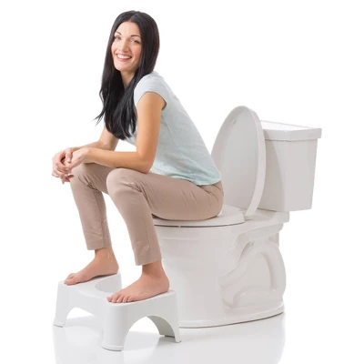 7" The Original Bathroom Toilet Stool White - Squatty Potty 2 7" The Original Bathroom Toilet Stool White - Squatty Potty - Image 2