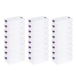 Sterilite 32 Quart Clear View Stacking Storage Tote Container With Latching Lid For Home & Office Organization And Storage Solution -IRIS Storage Deals Store GUEST c4b171c8 fc9d 45c7 97d5 8daff4543f56