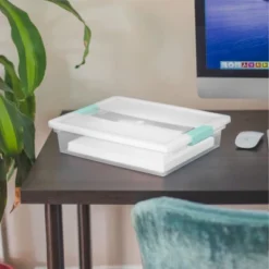 Sterilite Large Clear Plastic Stackable Storage Container Bin Box Tote With Clear Latching Lid Organizing Solution For Home & Classroom -IRIS Storage Deals Store GUEST c4de81e6 e763 49bc af8f 6666f6370d74