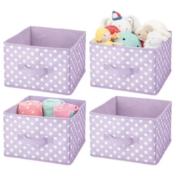 MDesign Soft Fabric Closet Storage Organizer Cube Bin, 4 Pack -IRIS Storage Deals Store GUEST c5382105 8537 46ff 9331 eaac72bbf2ec