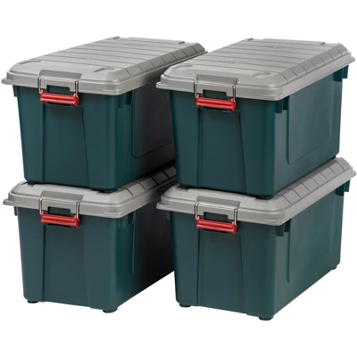 IRIS USA Heavy Duty Plastic Storage Tote With Lids 8 IRIS USA Heavy Duty Plastic Storage Tote With Lids - Image 8