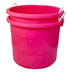 Homz 18 Gallon Durable Plastic Utility Storage Bucket Tub Organizers With Strong Rope Handles For Indoor And Outdoor Use -IRIS Storage Deals Store GUEST c5a9467b 5f3b 4622 8532 517ab72e3a86