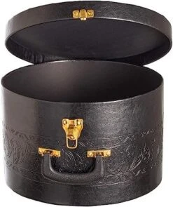 Creative Scents Round Hat Box Container With Gold Locking Lid And Sturdy Handle 12 Creative Scents Round Hat Box Container With Gold Locking Lid And Sturdy Handle -IRIS Storage Deals Store GUEST c61f0621 db76 47d9 926a d2e4c844c693