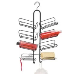 MDesign Steel Metal Bathroom/Shower Caddy Rack With Hooks And Baskets 16 MDesign Steel Metal Bathroom/Shower Caddy Rack With Hooks And Baskets -IRIS Storage Deals Store GUEST c692e676 c8b0 4c6b 9f37 1dacfb23522d