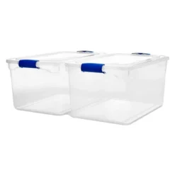 Homz 66 Qt Clear Storage Organizing Container Bin With Latching Lids -IRIS Storage Deals Store GUEST c6cca4c9 045a 493b a885 7f21da61c9be