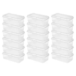 Sterilite Clear FlipTop Plastic Stacking Storage Container Tote With Latching Lid For Home Organization In Closets, Playroom, Or Craft Rooms -IRIS Storage Deals Store GUEST c7089bac 4384 4b19 b664 ac5dd33eb41c