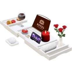 Royal Craft Wood Bathtub Caddy Tray -IRIS Storage Deals Store GUEST c71075ae bfdf 48f5 b490 8d24aba31ddb