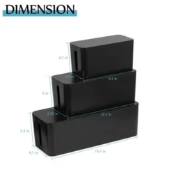 NEX 3pk Wire Organizers With Cover Black -IRIS Storage Deals Store GUEST c80a54a7 f4b9 4c37 9a78 f6889902d09a