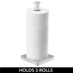 MDesign Modern Metal Free-Standing Toilet Paper Stand, Holds 3 Rolls 10 MDesign Modern Metal Free-Standing Toilet Paper Stand, Holds 3 Rolls -IRIS Storage Deals Store GUEST c842c4a9 89b8 48af 99a6 ad24b9441428