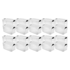 Sterilite 70 Quart Clear Plastic Stackable Storage Container Bin Box Tote With White Latching Lid Organizing Solution For Home & Classroom 16 Sterilite 70 Quart Clear Plastic Stackable Storage Container Bin Box Tote With White Latching Lid Organizing Solution For Home & Classroom -IRIS Storage Deals Store GUEST c8c04849 71b1 4d77 9953 8017dc294721