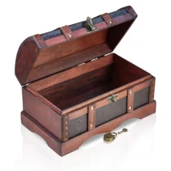 Brynnberg 15"x9.1"x10.6" Wooden Antique Treasure Chest Storage Box - Lockable 9 Brynnberg 15"x9.1"x10.6" Wooden Antique Treasure Chest Storage Box - Lockable -IRIS Storage Deals Store GUEST c95e3f5f 7c59 42d3 a87e 70f9baf2c2f3