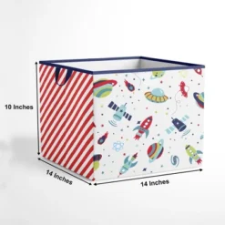 Bacati - Space Multicolor Boys Cotton Storage Box Large 8 Bacati - Space Multicolor Boys Cotton Storage Box Large -IRIS Storage Deals Store GUEST c999350e b3d5 41a1 85f5 bf1ed30eaa4e